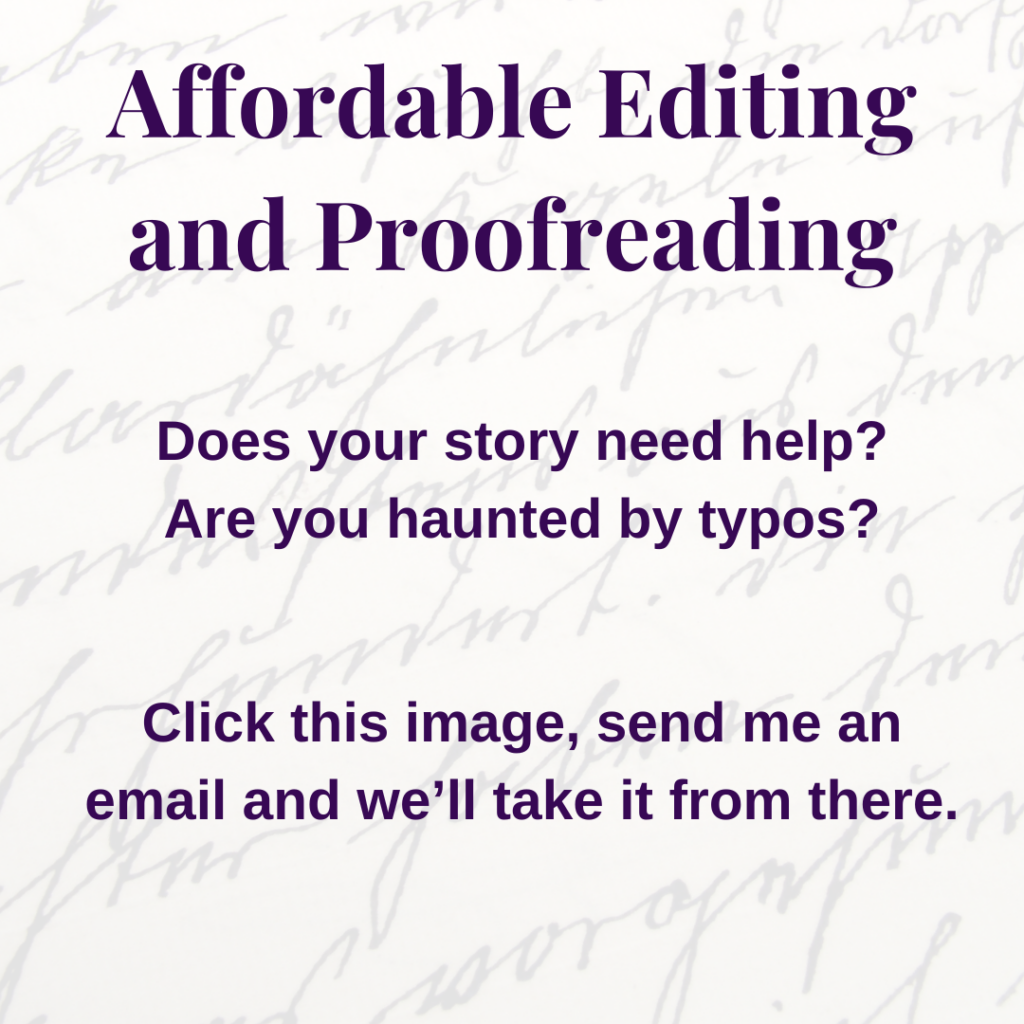 Editing and proofreading services.