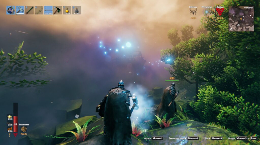 Illustration for the November 2024 Progress Report

Image shows a screenshot from the game Valheim, with two characters staring in the fog of the Mistlands. 